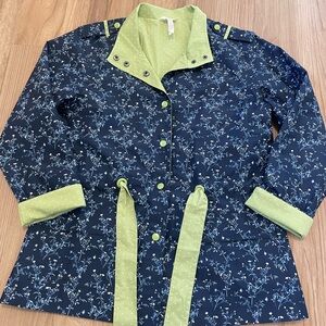 Matilda Jane Brighten the Day Floral and Polka Dot Rain Jacket